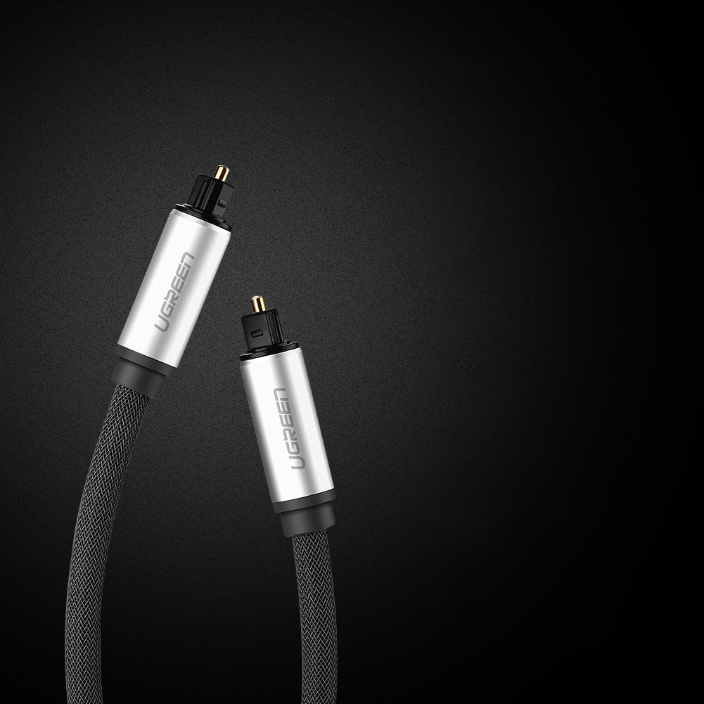 Ugreen Toslink Audio optikai kábel, fonott alumínium, 3m (ezüst)-1