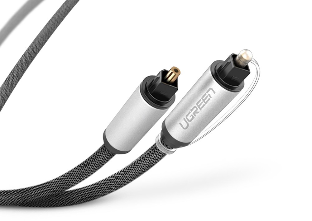 Ugreen Toslink Audio optikai kábel, fonott alumínium, 3m (ezüst)-3