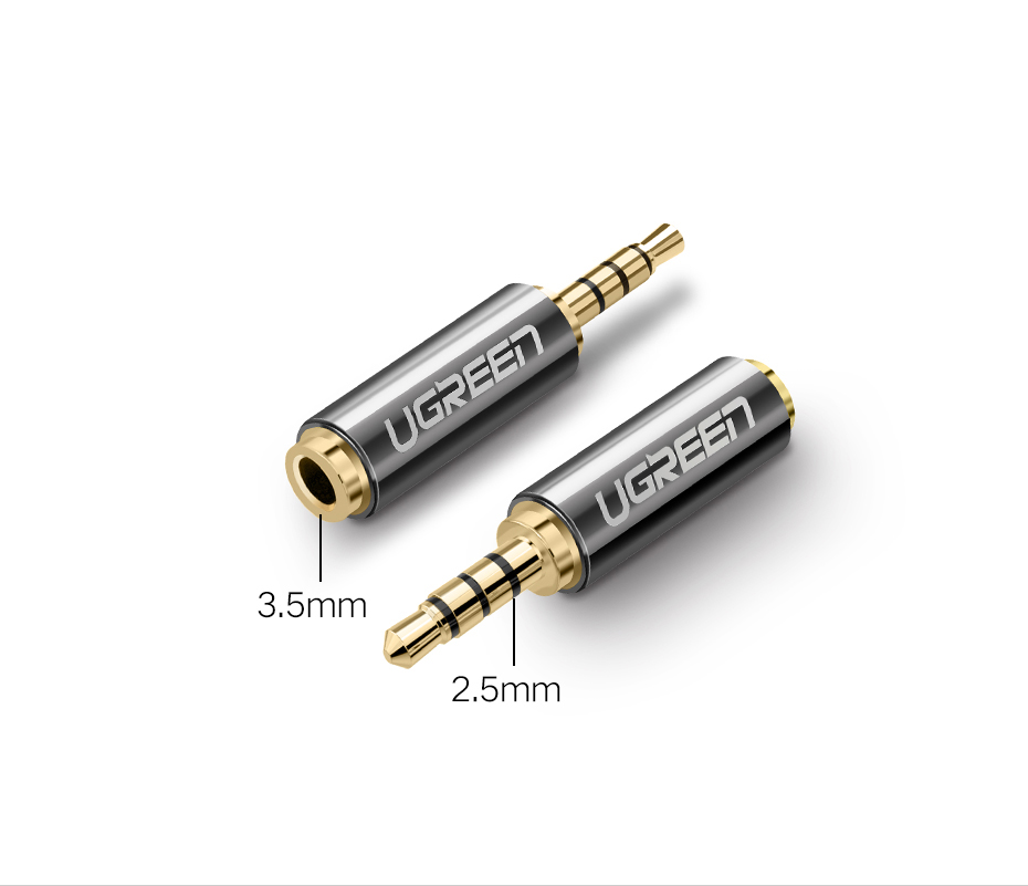 Ugreen 2.5 mm-es mikro jack (dugasz) és 3.5 mm-es mini jack (aljzat) audio átalakító adapter (20501)-1