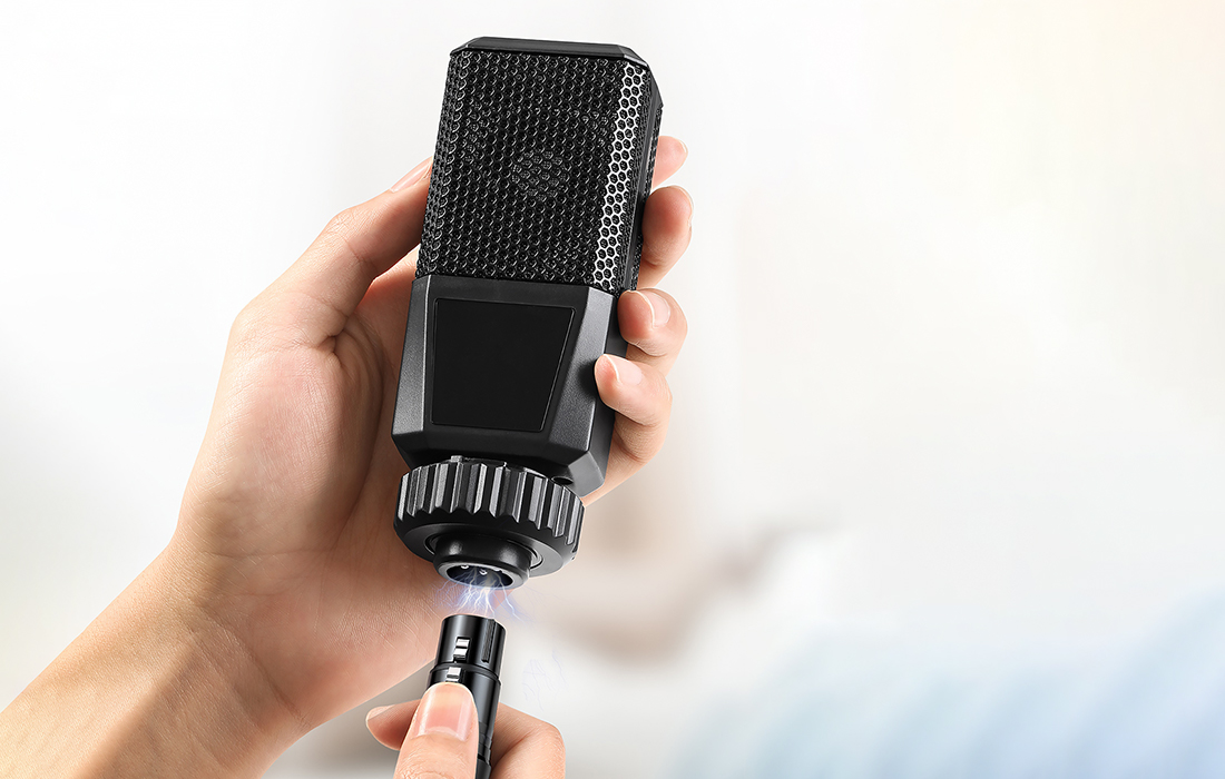 Ugreen AV182 XLR anya-3.5mm jack dugós kábel - 2 m (fekete)-4