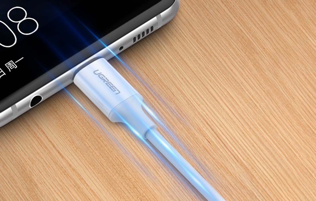 Ugreen US264 USB-C - USB-C kábel, 60W, 2m (fehér)-2