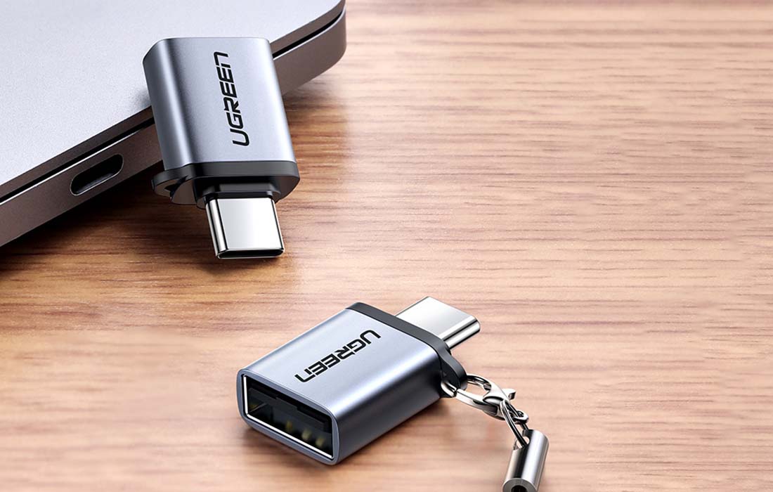 Ugreen US270 USB-A - USB-C OTG adapter (szürke)-1