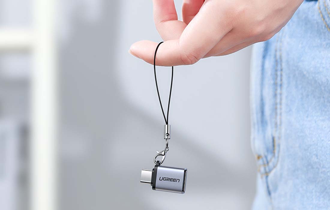 Ugreen US270 USB-A - USB-C OTG adapter (szürke)-4