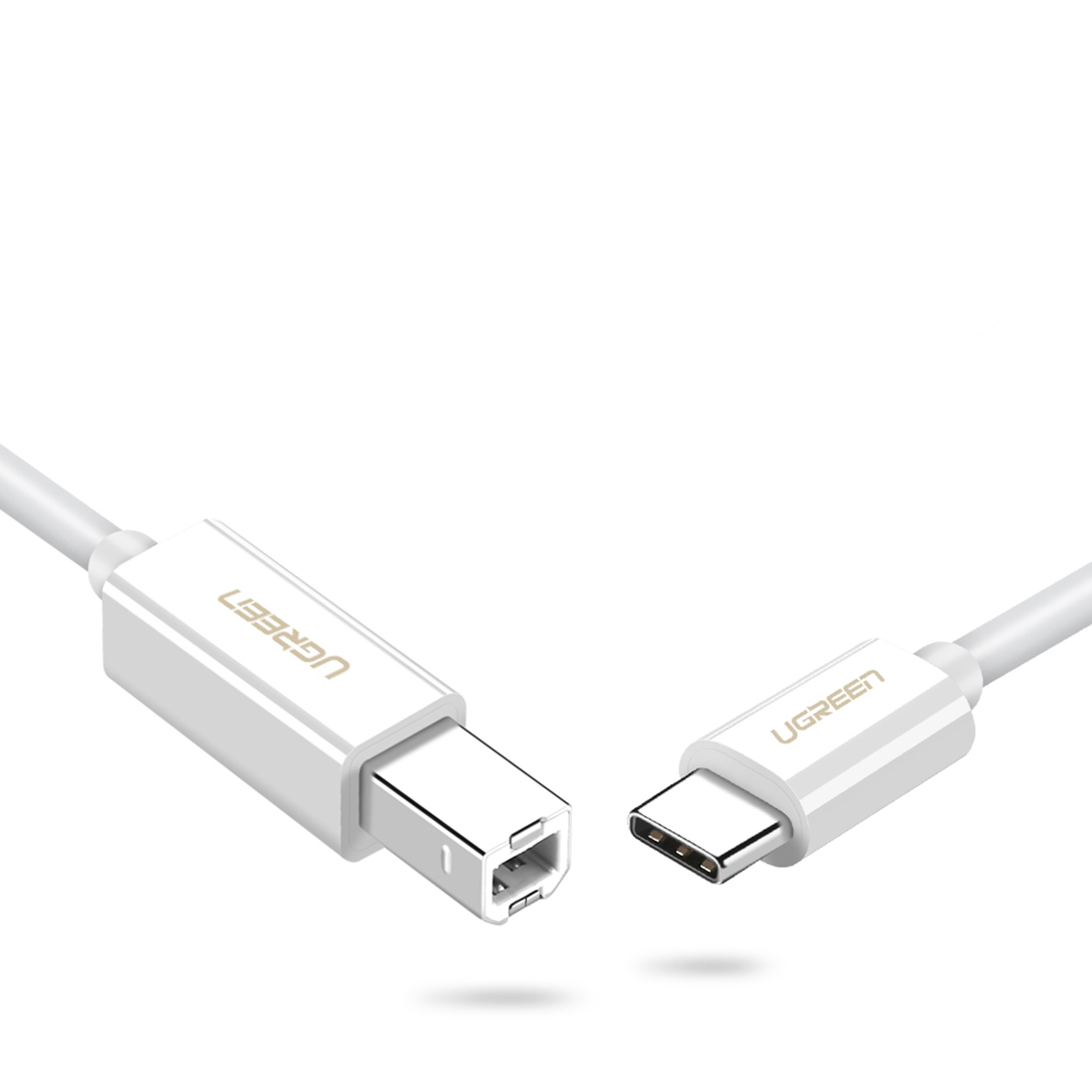 Ugreen USB-C/USB-B kábel nyomtatóhoz US241, nyomtató kábel 1,5m (fehér)-1