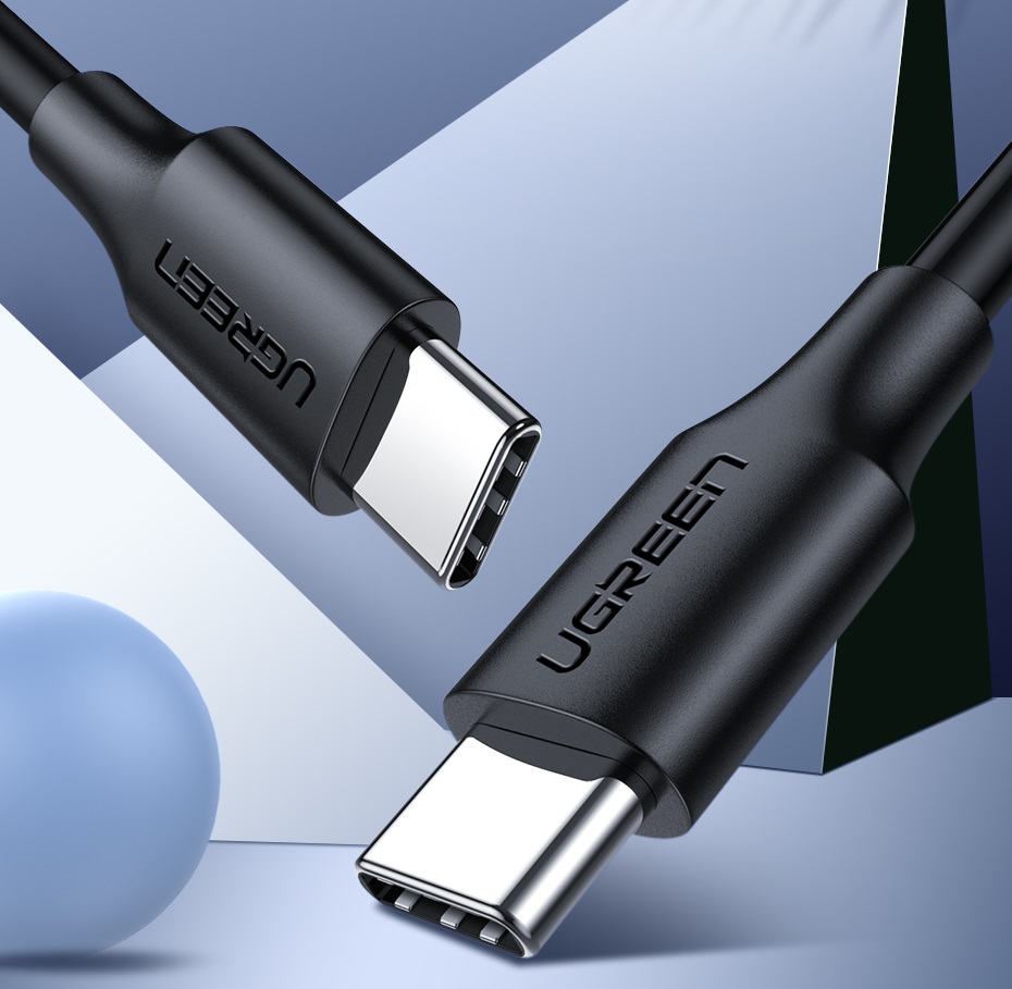 Ugreen US286 USB-C - USB-C kábel, 3m (fekete)-1