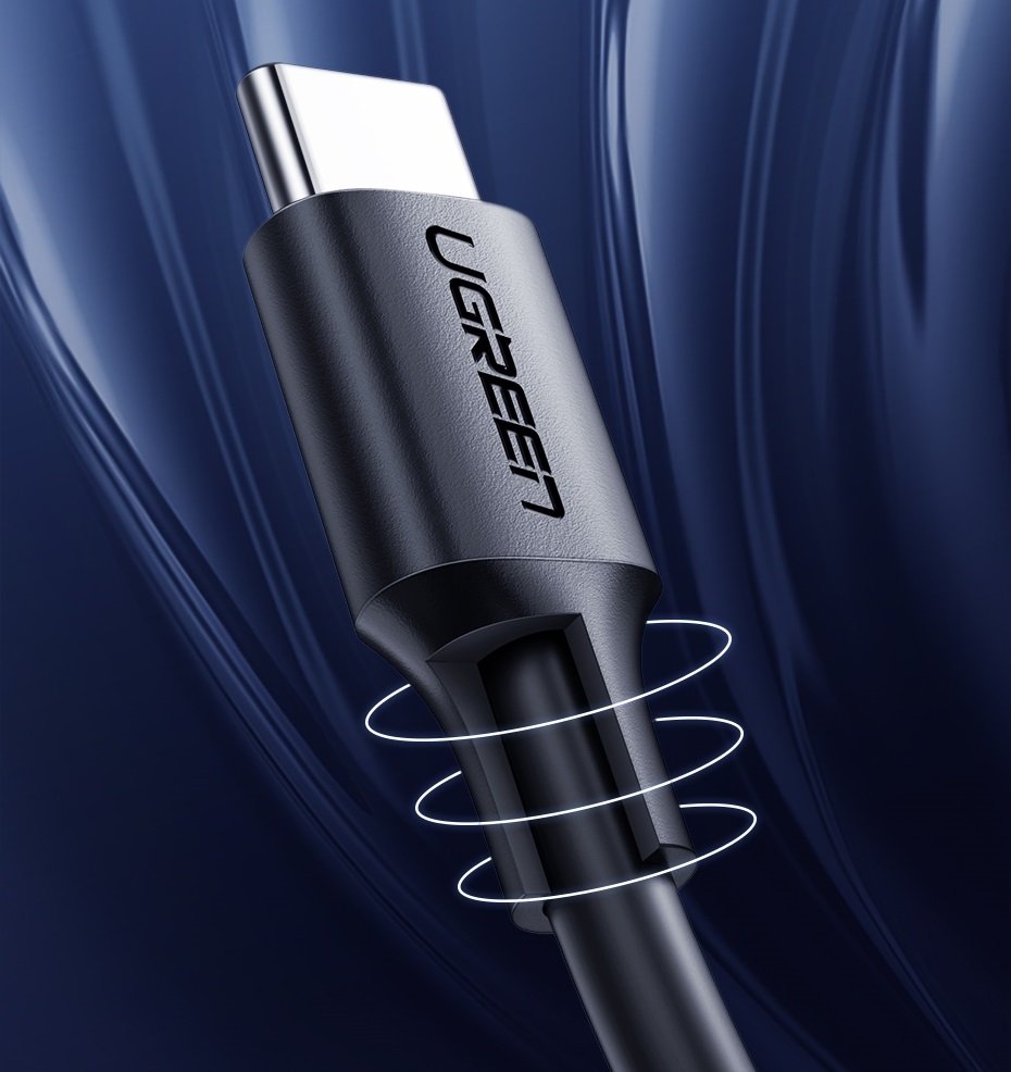 Ugreen US286 USB-C - USB-C kábel, 3m (fekete)-2