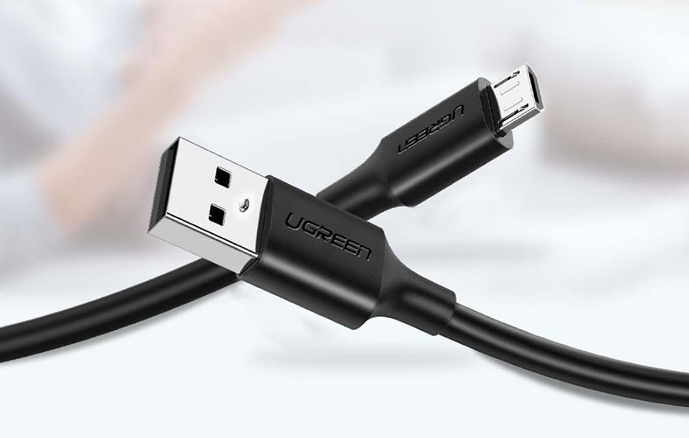 Ugreen US289 USB-A - micro USB kábel, 3m (fekete)-1