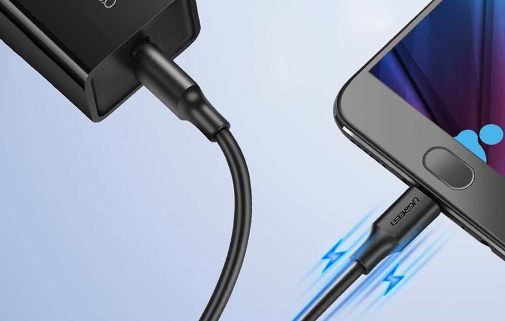 Ugreen US289 USB-A - micro USB kábel, 3m (fekete)-2
