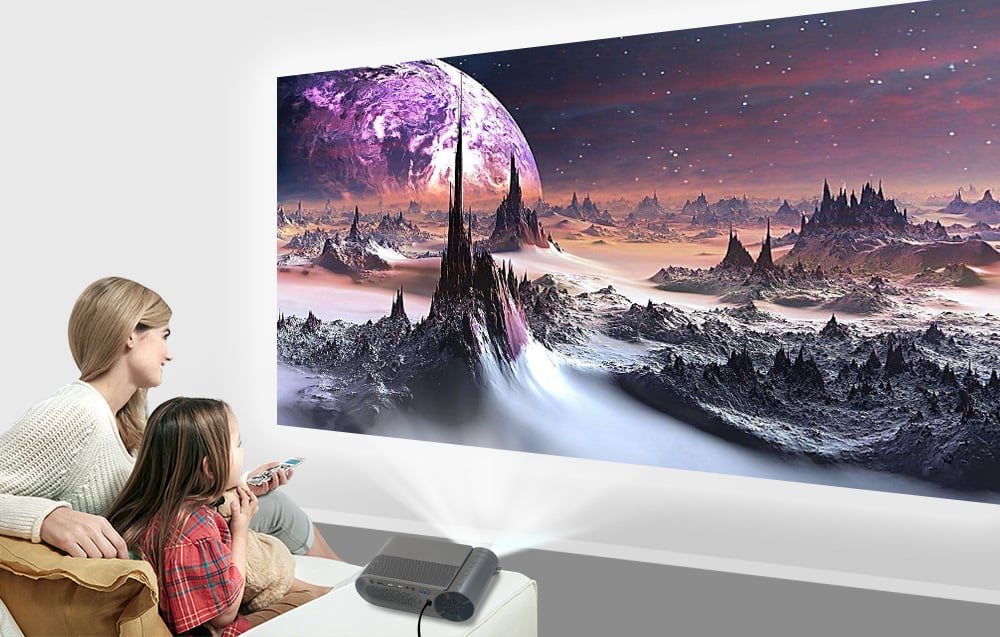 BYINTEK K9 Multiscreen LCD 1920x1080p Vezeték nélküli Projektor-5