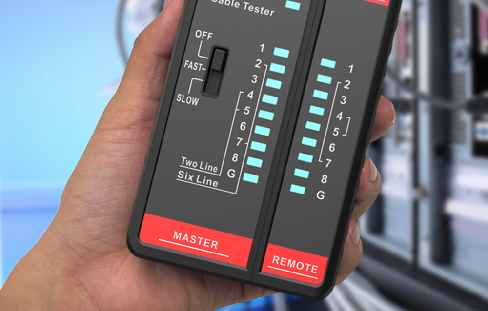 Habotest HT812A Hálózati kábel tesztelő RJ45/RJ14/RJ12/RJ9-2