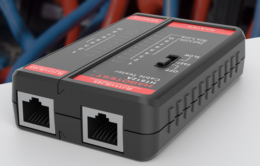 Habotest HT812A Hálózati kábel tesztelő RJ45/RJ14/RJ12/RJ9-1