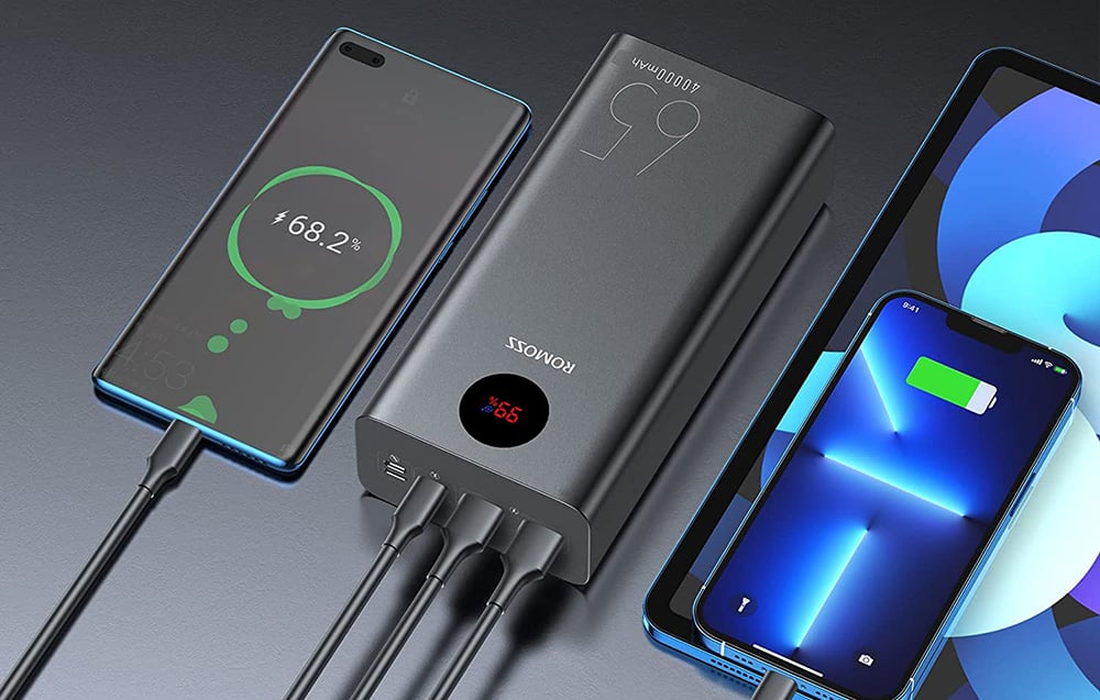 Romoss PEA40 Pro Powerbank, 40000mAh, 65W (fekete)-2