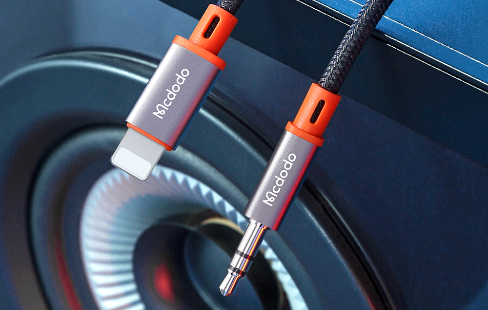 Mcdodo CA-0780 Lightning - 3.5mm AUX mini jack kábel, 1.2m (fekete)-4