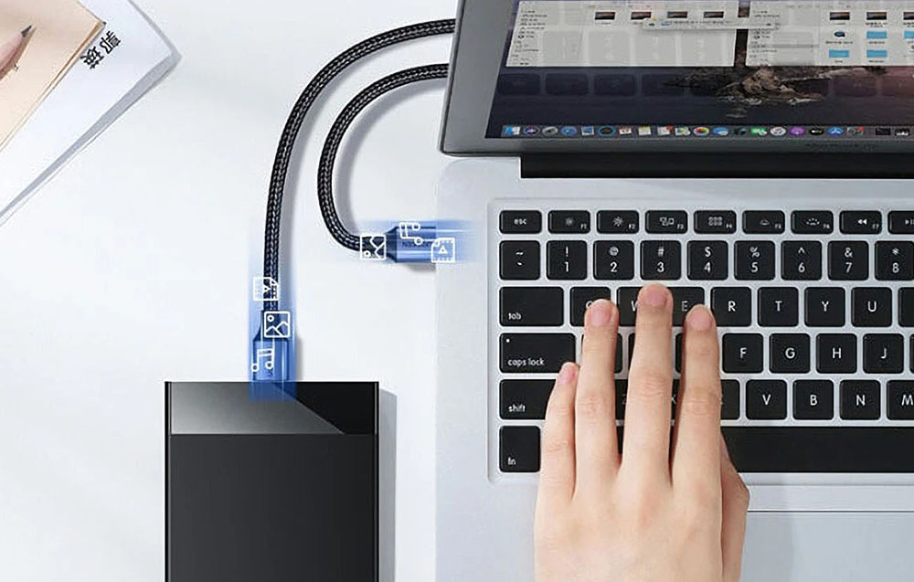 Ugreen (USB-A USB-A) USB3.0 kábel 2A, 1m (fekete)-2