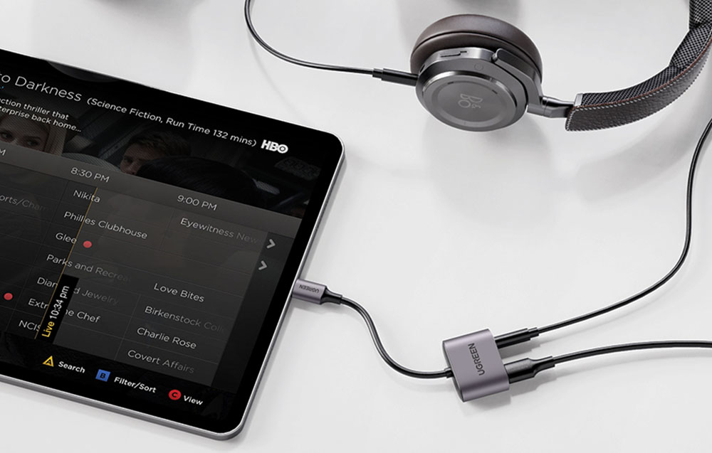 UGREEN CM231 audioadapter USB-C - mini jack 3,5 mm (szürke)-1