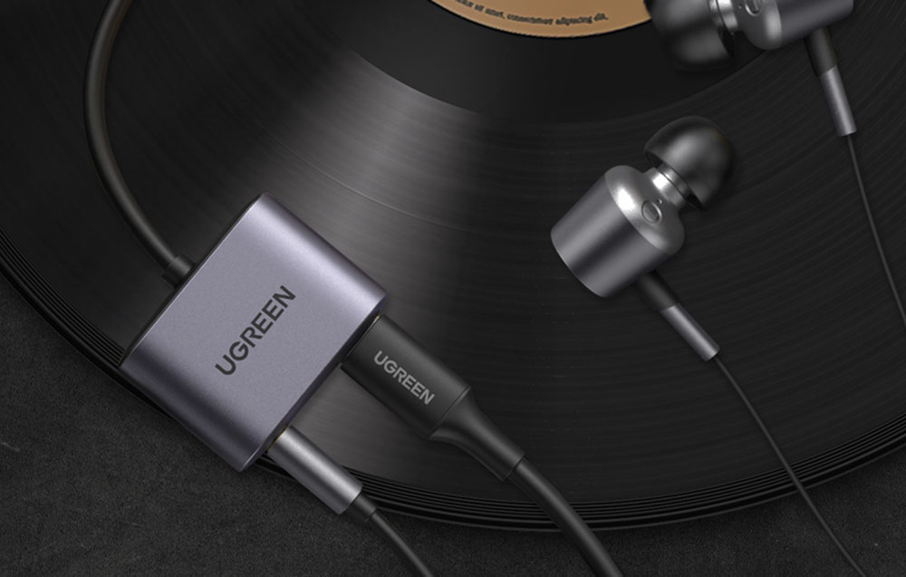 UGREEN CM231 audioadapter USB-C - mini jack 3,5 mm (szürke)-4