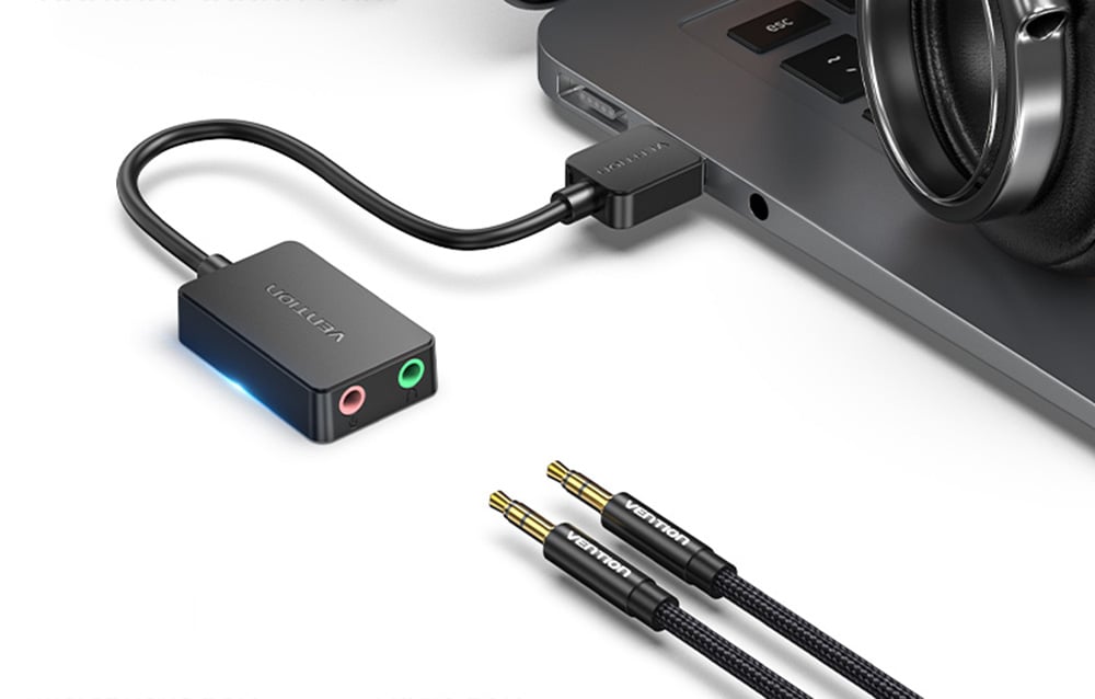 Vention külső USB 2.0 hangykártya 15cm-2