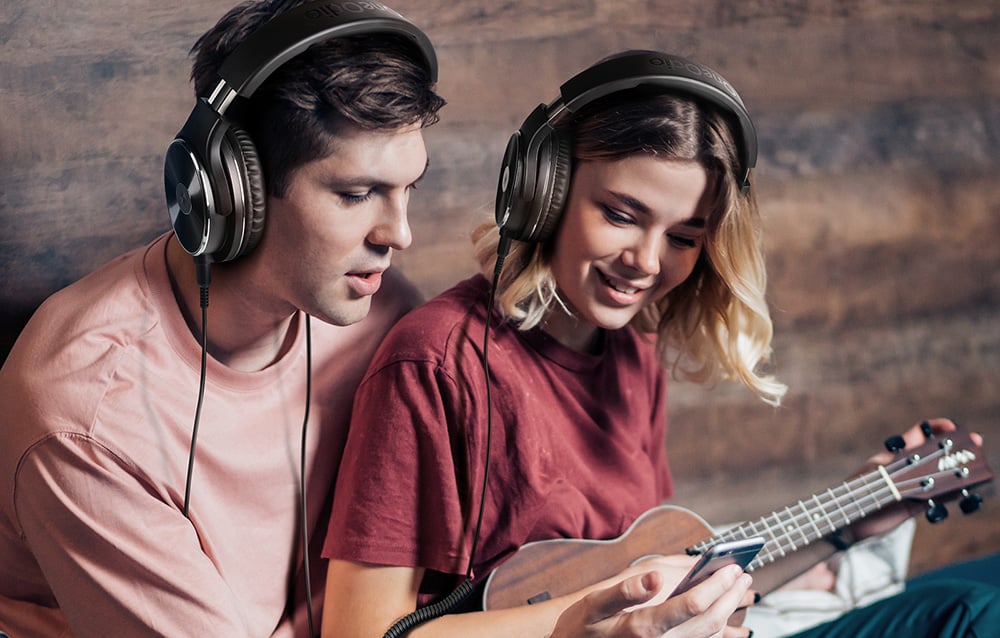 OneOdio Studio HiFi fejhallgatók (fekete)-5