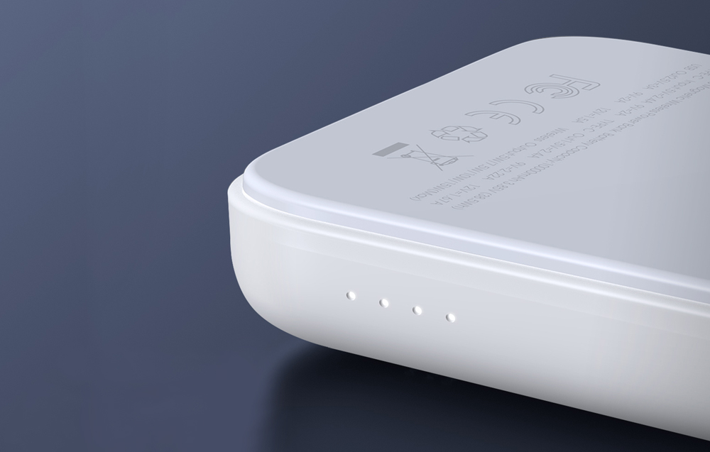 Mini Vezeték nélküli PowerBank 20W 10000mAh Joyroom JR-W020 (fehér) magsafe-4