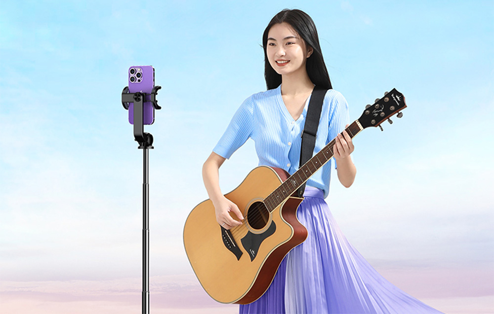 UGREEN 15062 selfie bot állvány Bluetooth távirányítóval (fekete)-3