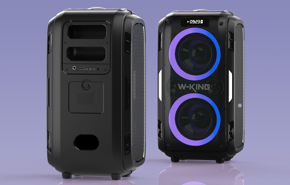 Vezeték nélküli Bluetooth Hangszóró W-KING T9 Pro 120W (fekete) tok-7