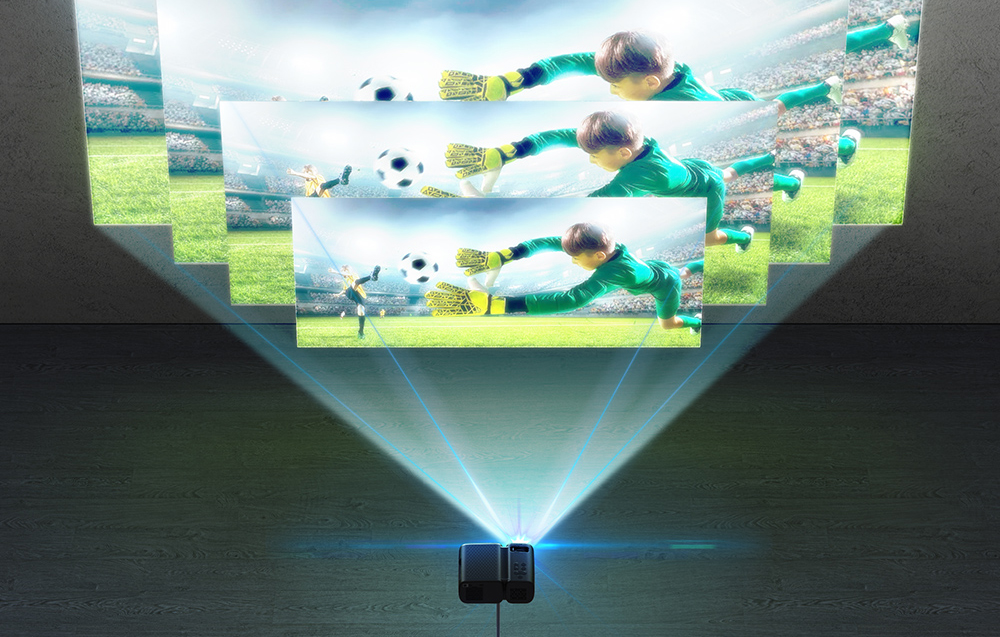 BlitzWolf BW-V3 Mini LED beamer / projektor, Wi-Fi + Bluetooth (fekete)-4