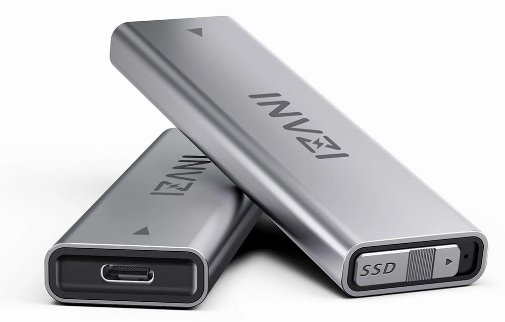 INVZI MagHub 8 az 1-ben USB-C Dokkoló Állomás / Hub iMac-hez SSD Hellyel (Szürke)-3