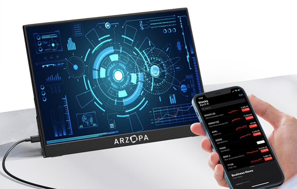 Arzopa A1 GAMUT hordozható monitor, 15,6