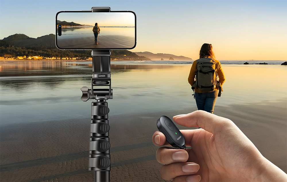 UGREEN LP680 selfie bot és állvány Bluetooth kioldóval 1.7m-7