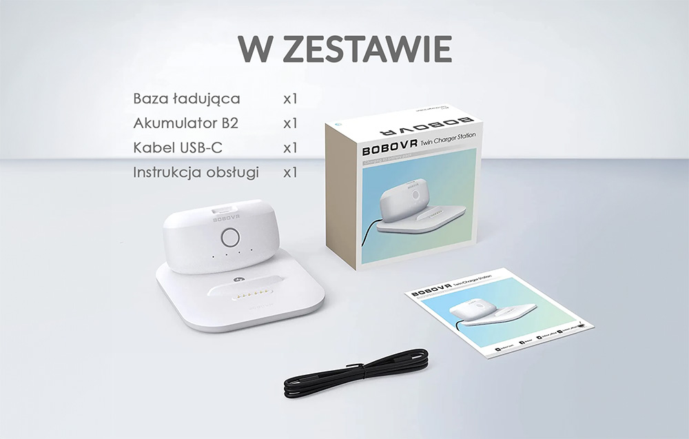 Akkumulátor BOBOVR M2 Pro + töltőállomás-4