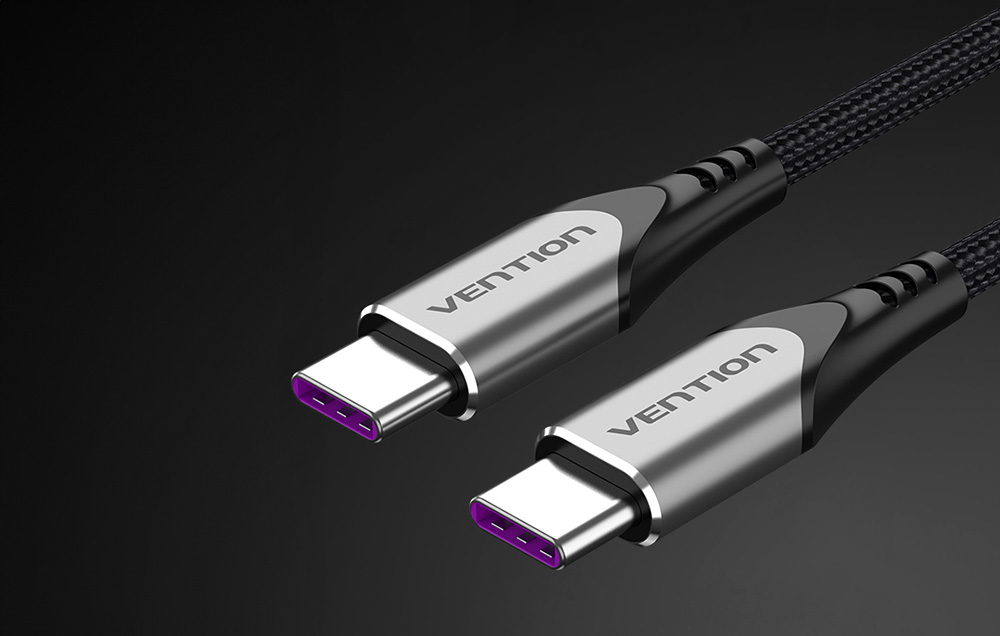 Vention TAEHD PD 100W USB-C - USB-C kábel 0.5m szürke-1