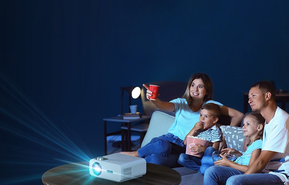 Projektor LED BlitzWolf BW-V5Max, android 9.0, 1080p (fehér)-1