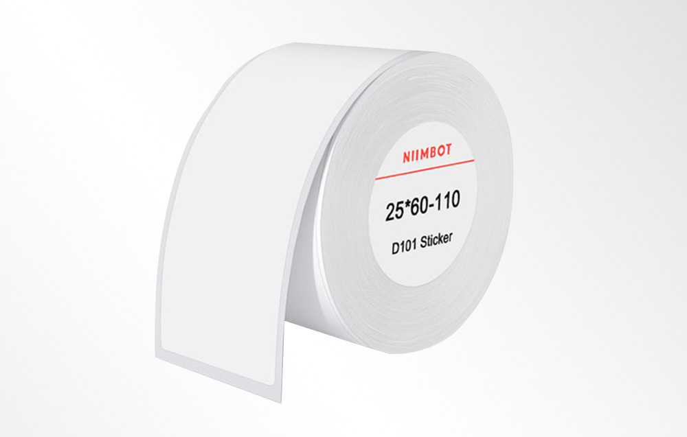 Niimbot hőpapír címkék 25x60 mm, 110 db (Fehér)-1