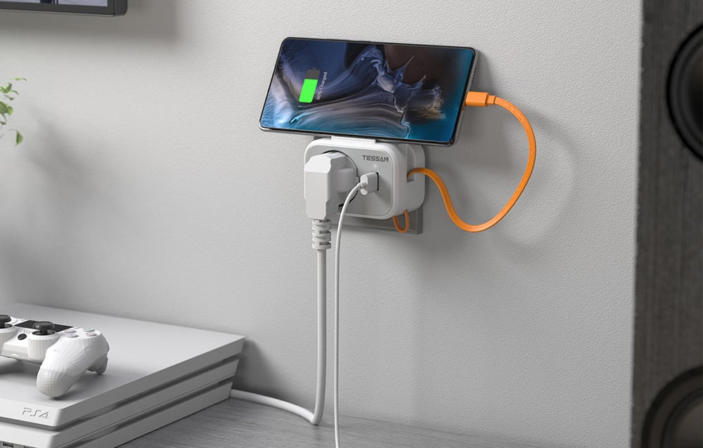 Tessan Fali Aljzat TS-332-DE  USB porttal elosztó-2