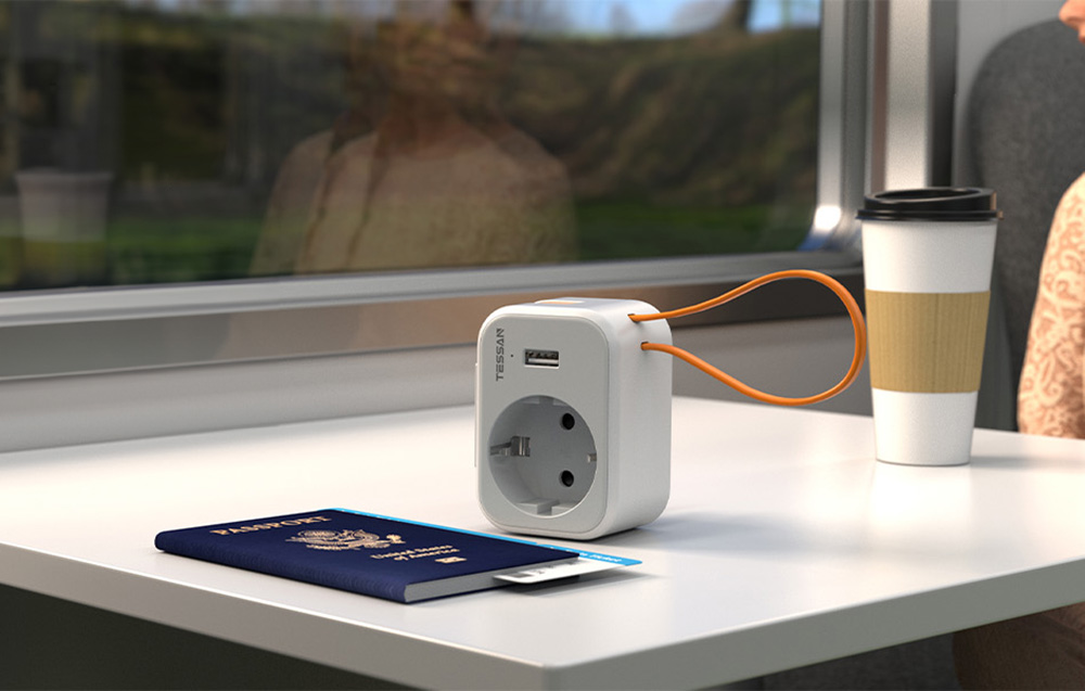 Tessan Fali Aljzat TS-332-DE  USB porttal elosztó-4