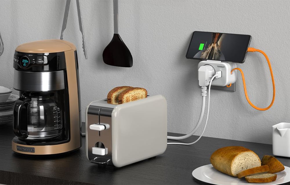 Tessan Fali Aljzat TS-332-DE  USB porttal elosztó-5