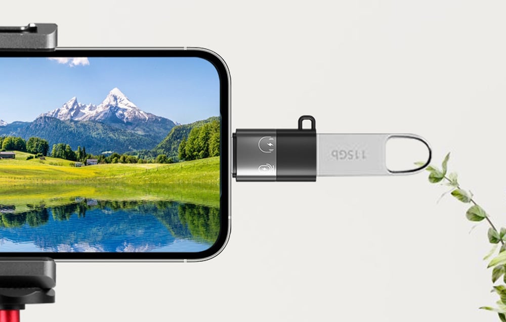Puluz PU649B USB-C - Lightning OTG Adapter-2