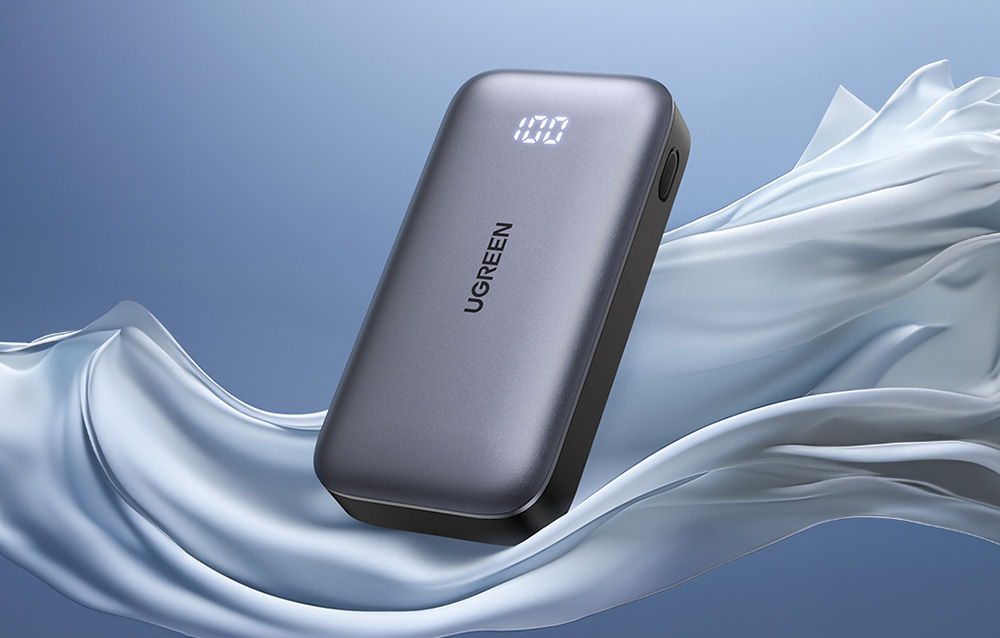 Powerbank 10000mAh Ugreen Nexode PB502, USB + USB-C, 30W PD (fekete)-3