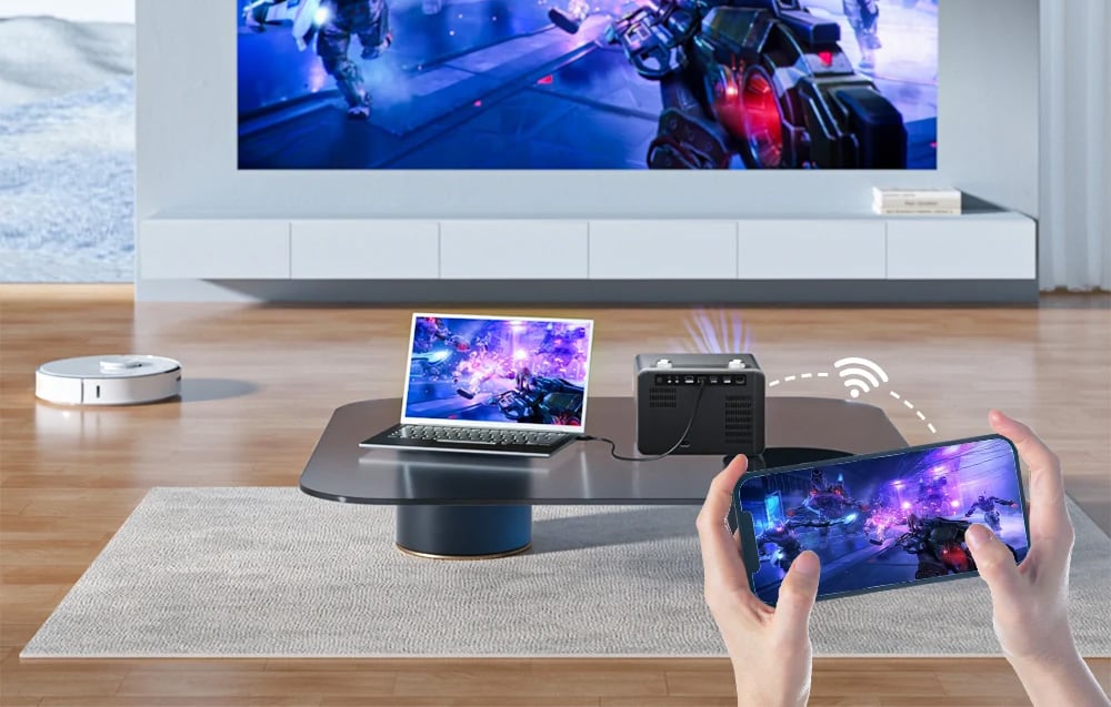 Projektor LED BlitzWolf BW-V7, 1080p, Android, Bluetooth-6