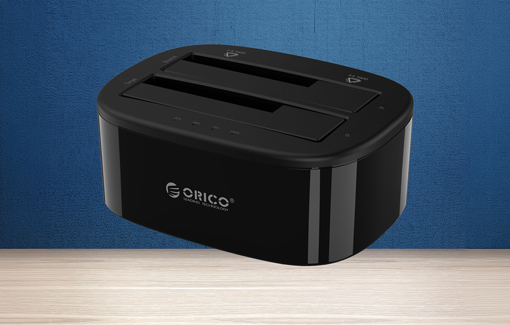 Orico HDD Dokkoló Állomás 3.5 Inch Két Rekeszes USB-A 3.0-2