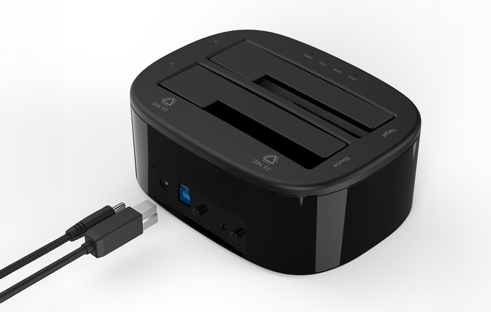 Orico HDD Dokkoló Állomás 3.5 Inch Két Rekeszes USB-A 3.0-3