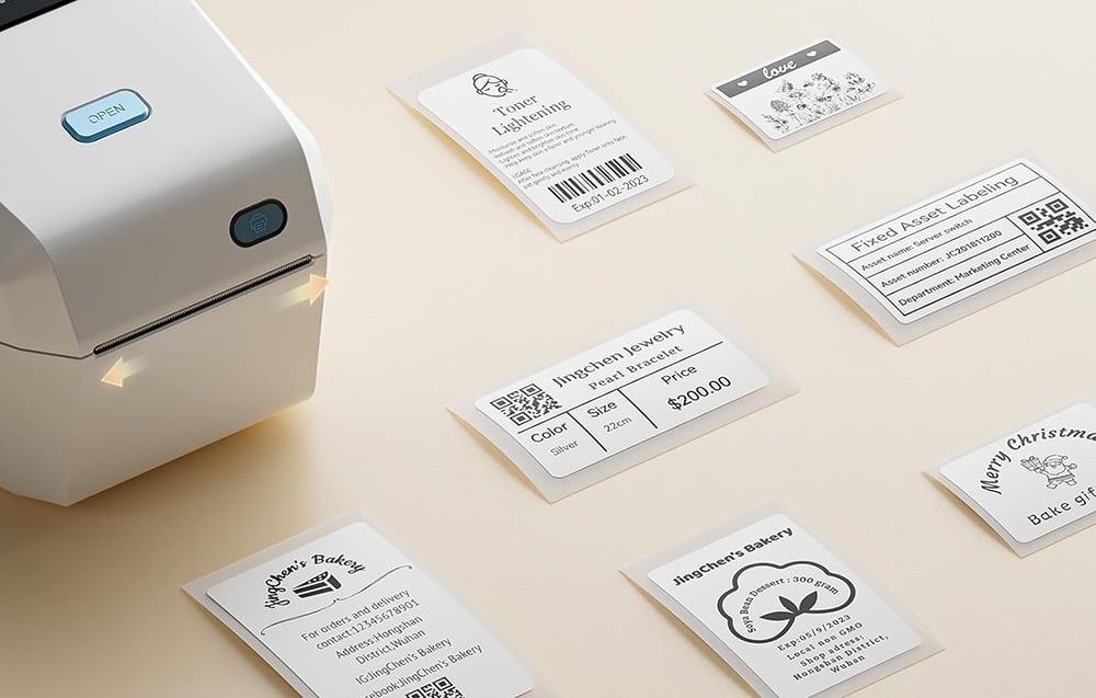 Niimbot K3 hordozható címkenyomtató (krém színű) -4