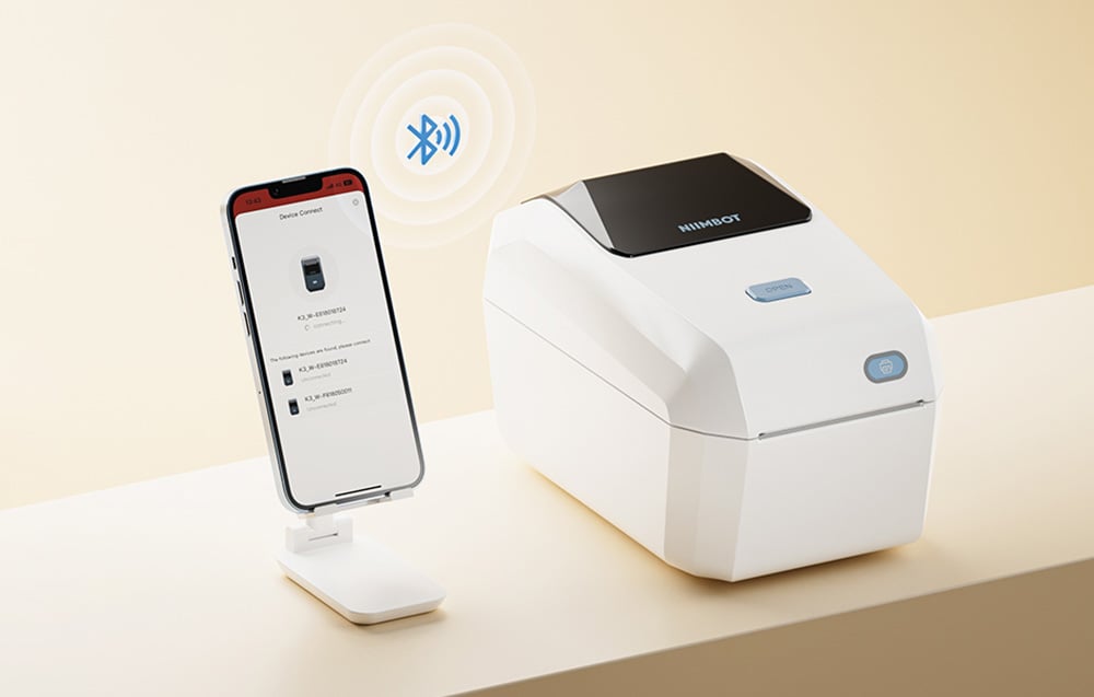 Niimbot K3W hordozható címkenyomtató (krém) -9