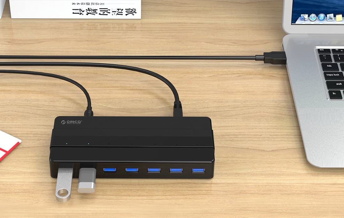 Orico 7xUSB 3.0 Hub Adapter (fekete) USB elosztó-5