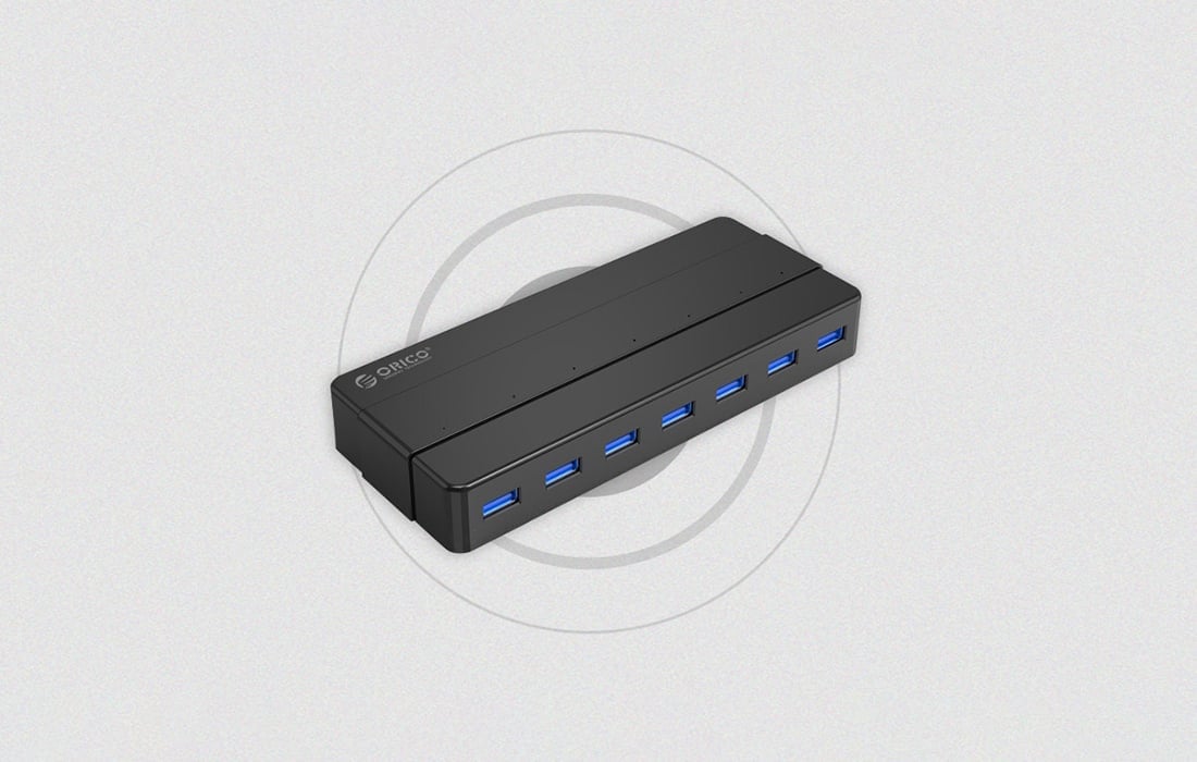 Orico 7xUSB 3.0 Hub Adapter (fekete) USB elosztó-3