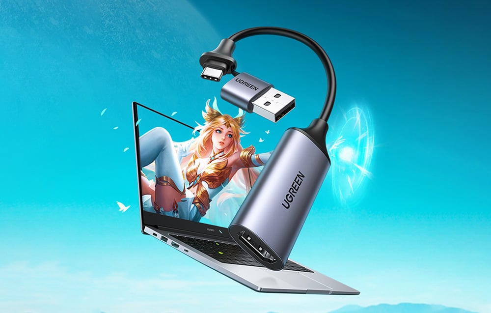 HDMI Rögzítőkártya / Grabber Ugreen CM489, 4K 60Hz, USB + USB-C-6