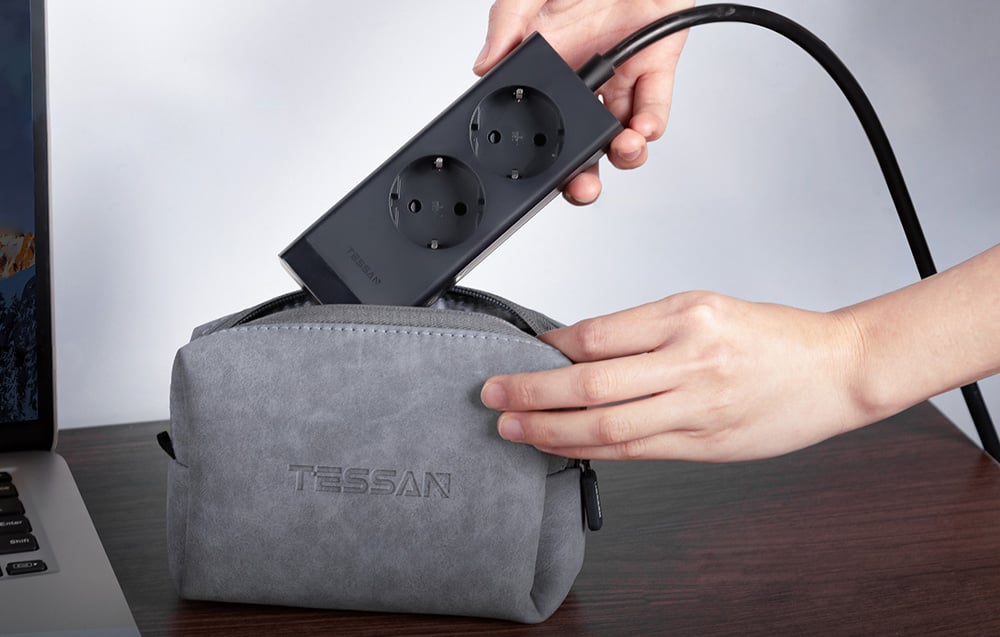Hálózati elosztó TESSAN TS-FS01DE00 USB portokkal (2x USB-A, 2x USB-C)-6