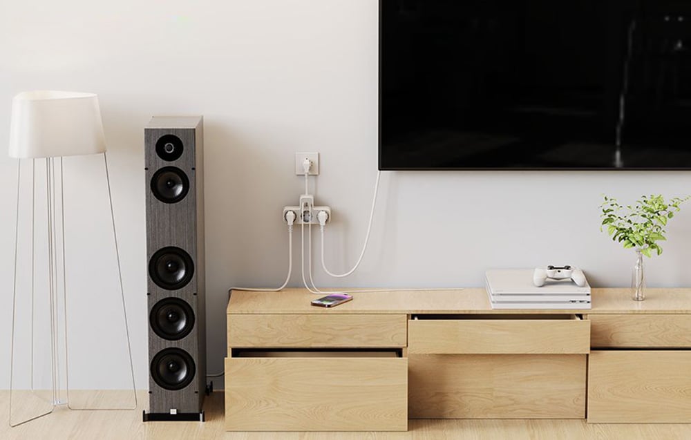 TESSAN TS-323X-C hálózati elosztó USB porttal-3