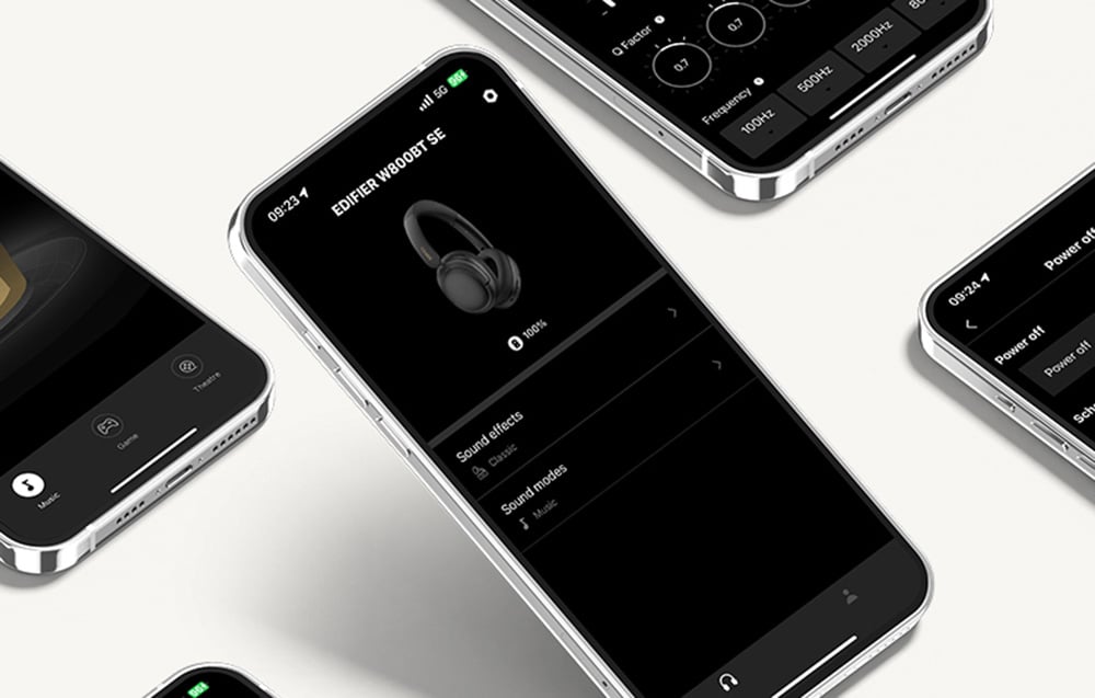 Edifier W800BT SE vezeték nélküli fejhallgató (szürke)-3