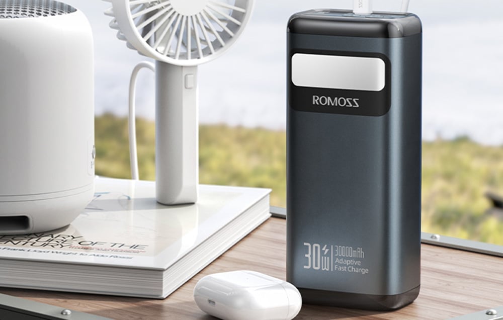 Powerbank PMT30 Romoss 30000mAh 30W (fekete)-2